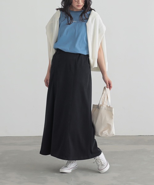 n'OrLABEL（ノアールレーベル）の「『ドロストストレッチデニムスカート』（デニムスカート・レディース・ブラック/ブルー・2/1）」の17枚目の写真