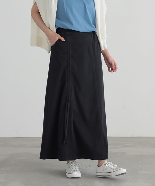 n'OrLABEL（ノアールレーベル）の「『ドロストストレッチデニムスカート』（デニムスカート・レディース・ブラック/ブルー・2/1）」の15枚目の写真