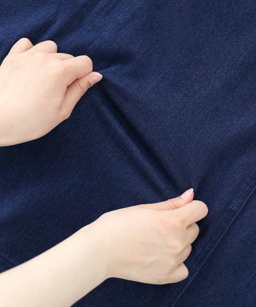 n'OrLABEL（ノアールレーベル）の「『ドロストストレッチデニムスカート』（デニムスカート・レディース・ブラック/ブルー・2/1）」の12枚目の写真