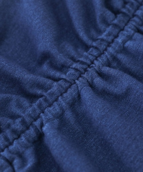 n'OrLABEL（ノアールレーベル）の「『ドロストストレッチデニムスカート』（デニムスカート・レディース・ブラック/ブルー・2/1）」の3枚目の写真