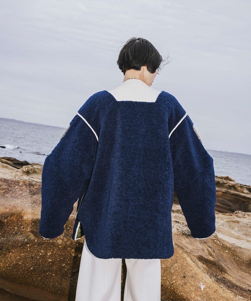 REVERSIBLE MIXED FABRIC CT（ノーカラーコート）｜OMMO（オーエム