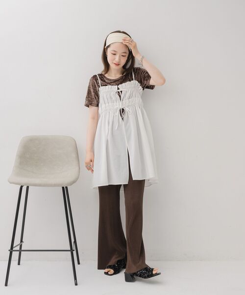 00s fairygrunge 森ガール 退廃的 キャミチュニック y2k00s fairygrunge森ガール透かし編みチュニック - メルカリ