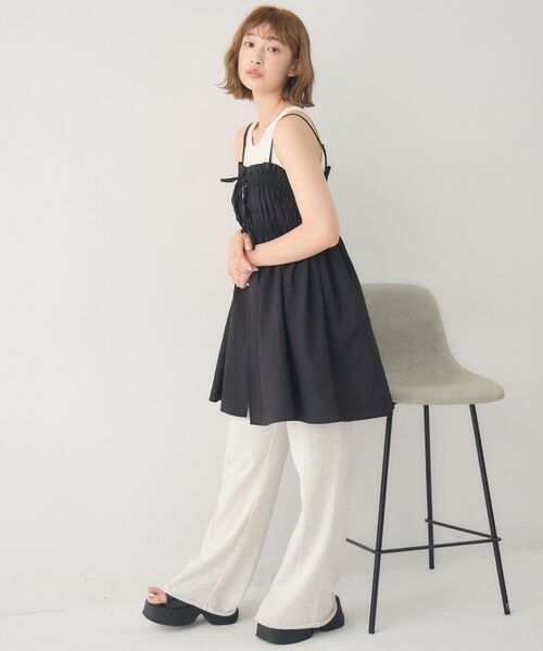 RETRO GIRL(レトロガール)の「キャミフリルチュニックOP(ワンピース・レディース・ホワイト/ブラック・FREE)」の14枚目の写真