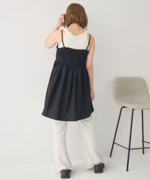 RETRO GIRL(レトロガール)の「キャミフリルチュニックOP(ワンピース・レディース・ホワイト/ブラック・FREE)」の15枚目の写真