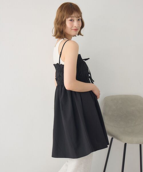 RETRO GIRL(レトロガール)の「キャミフリルチュニックOP(ワンピース・レディース・ホワイト/ブラック・FREE)」の17枚目の写真