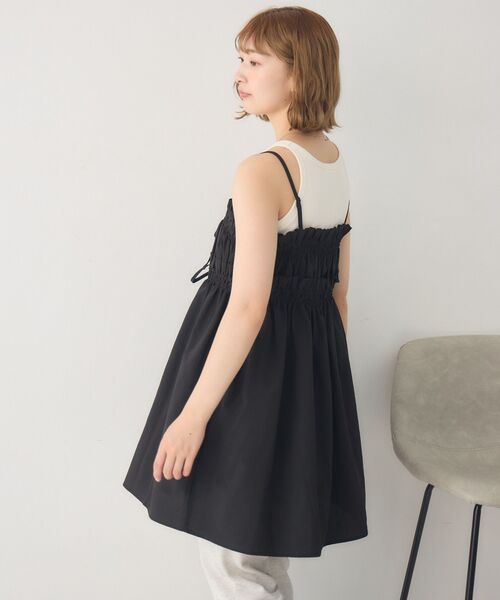 RETRO GIRL(レトロガール)の「キャミフリルチュニックOP(ワンピース・レディース・ホワイト/ブラック・FREE)」の18枚目の写真