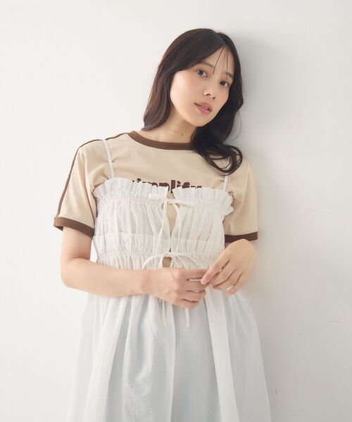 RETRO GIRL(レトロガール)の「キャミフリルチュニックOP(ワンピース・レディース・ホワイト/ブラック・FREE)」の20枚目の写真