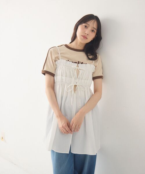 RETRO GIRL(レトロガール)の「キャミフリルチュニックOP(ワンピース・レディース・ホワイト/ブラック・FREE)」の21枚目の写真