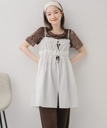 RETRO GIRL | キャミフリルチュニックOP(ワンピース)