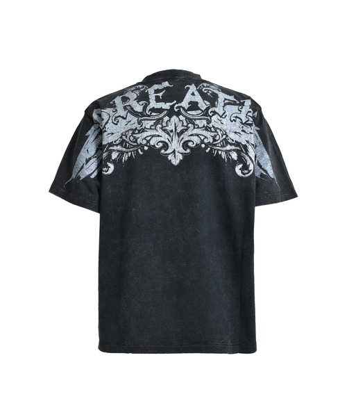 BREATH(ブレス)の「SKULL WING LOGO TEE(Tシャツ/カットソー・メンズ・ブラック/ブラウン・XX-LARGE/X-LARGE/MEDIUM/LARGE)」の3枚目の写真