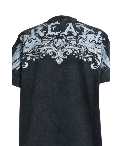 BREATH(ブレス)の「SKULL WING LOGO TEE(Tシャツ/カットソー・メンズ・ブラック/ブラウン・XX-LARGE/X-LARGE/MEDIUM/LARGE)」の5枚目の写真
