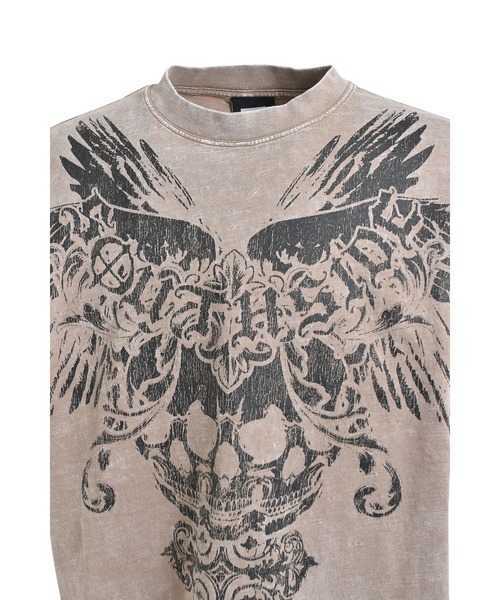 BREATH(ブレス)の「SKULL WING LOGO TEE(Tシャツ/カットソー・メンズ・ブラック/ブラウン・XX-LARGE/X-LARGE/MEDIUM/LARGE)」の7枚目の写真
