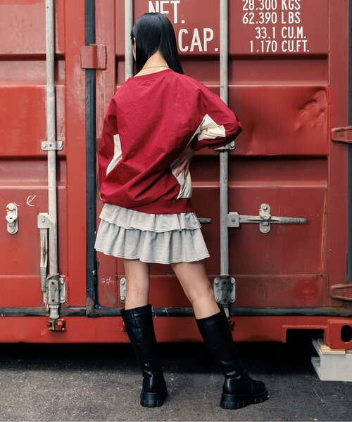 algy(アルジー)の「カットソーフリルスカパン(スカート・キッズ・ブラック/グレー・XX-SMALL/X-SMALL/MEDIUM/SMALL)」の17枚目の写真