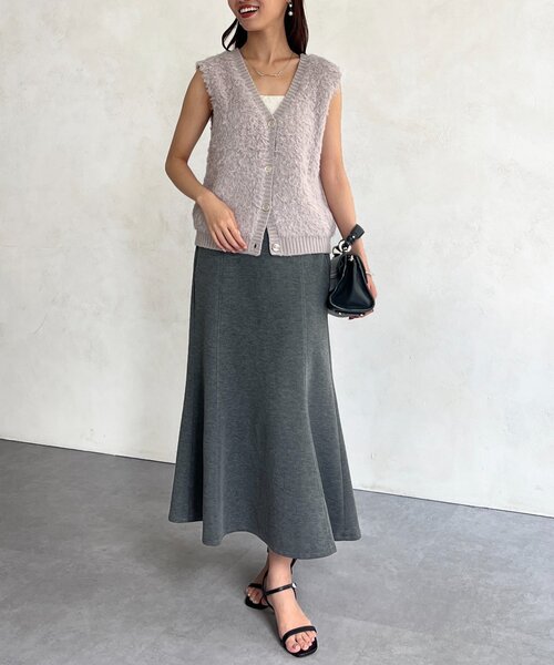 セール】前後2WAYシャギーニットベスト（カーディガン/ボレロ）｜Chez