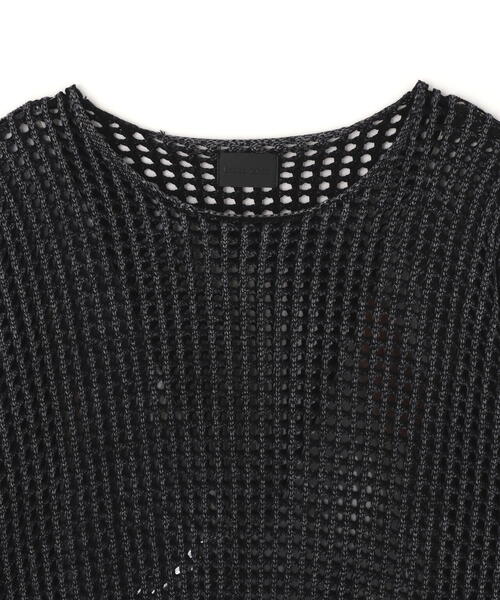 DANKE SCHON（ダンケシェーン）の「DankeSchon/ダンケシェーン/CHEMICAL MESH KNIT CREWNECK（ニット/セーター・メンズ・ブラック・L/M）」の7枚目の写真