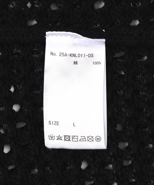 DANKE SCHON（ダンケシェーン）の「DankeSchon/ダンケシェーン/CHEMICAL MESH KNIT CREWNECK（ニット/セーター・メンズ・ブラック・L/M）」の11枚目の写真