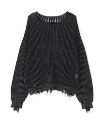DANKE SCHON | DankeSchon/ダンケシェーン/CHEMICAL MESH KNIT CREWNECK(ニット/セーター)