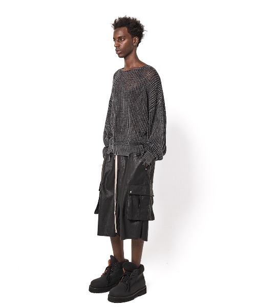 DANKE SCHON（ダンケシェーン）の「DankeSchon/ダンケシェーン/CHEMICAL MESH KNIT CREWNECK（ニット/セーター・メンズ・ブラック・L/M）」の14枚目の写真
