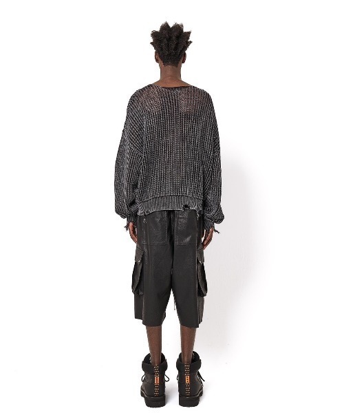 DankeSchon/ダンケシェーン/CHEMICAL MESH KNIT CREWNECK（ニット