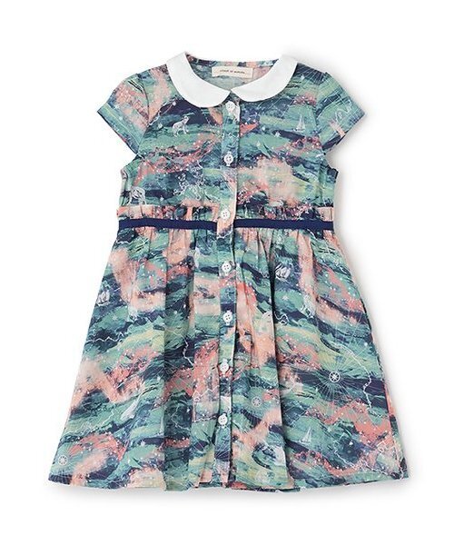 sense of wonder（センスオブワンダー）の「オーロラ・スカイワンピース【日本製】（ワンピース・キッズ・ブルー/ミント・90cm/110cm/120cm/100cm/80ｃｍ/130cm）」の2枚目の写真