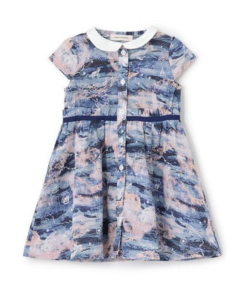 sense of wonder（センスオブワンダー）の「オーロラ・スカイワンピース【日本製】（ワンピース・キッズ・ブルー/ミント・90cm/110cm/120cm/100cm/80ｃｍ/130cm）」の3枚目の写真