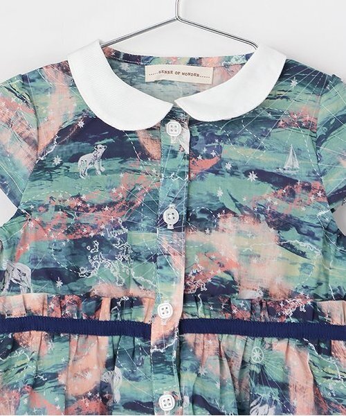 sense of wonder（センスオブワンダー）の「オーロラ・スカイワンピース【日本製】（ワンピース・キッズ・ブルー/ミント・90cm/110cm/120cm/100cm/80ｃｍ/130cm）」の5枚目の写真