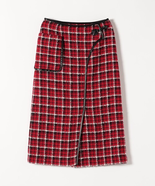 セール】SHIPS any: ブロック ツイード タイト スカート（スカート