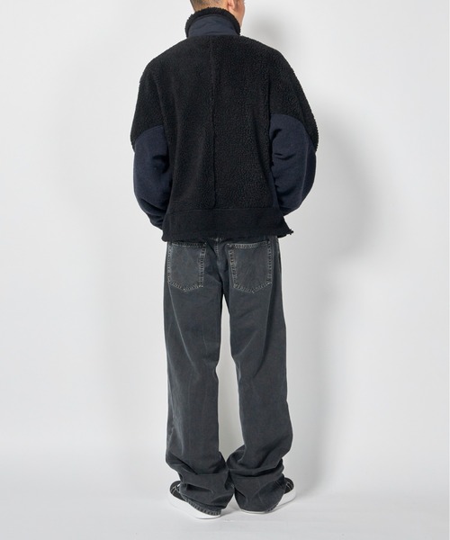 MIDWEST（ミッドウエスト）の「TOGA VIRILIS Wool jersey blouson（ブルゾン・メンズ・ブラック/ベージュ・46/48）」の6枚目の写真