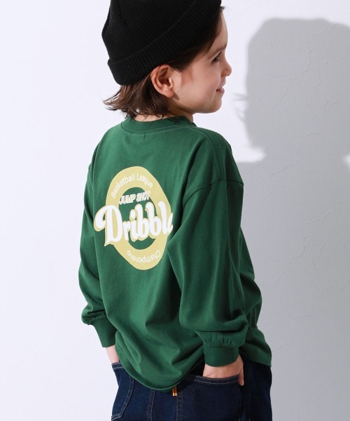 devirock(デビロック)の「綿100% デビラボ BIGシルエット プリント袖リブ 長袖Tシャツ ロンT(Tシャツ/カットソー・キッズ・グレー系1/ブラック系2/ブラック系3/ブラック系4/ベージュ系1/ホワイト系1/ブラック系1/ピンク系1/グリーン系1/ベージュ系2/グリーン系3/グリーン系4/グリーン系2/ブルー系1・90cm/110cm/100cm/120cm/130cm/140cm/150cm/160cm)」の12枚目の写真