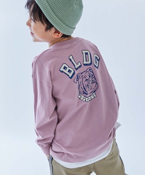 devirock(デビロック)の「綿100% デビラボ BIGシルエット プリント袖リブ 長袖Tシャツ ロンT(Tシャツ/カットソー・キッズ・グレー系1/ブラック系2/ブラック系3/ブラック系4/ベージュ系1/ホワイト系1/ブラック系1/ピンク系1/グリーン系1/ベージュ系2/グリーン系3/グリーン系4/グリーン系2/ブルー系1・90cm/110cm/100cm/120cm/130cm/140cm/150cm/160cm)」の14枚目の写真