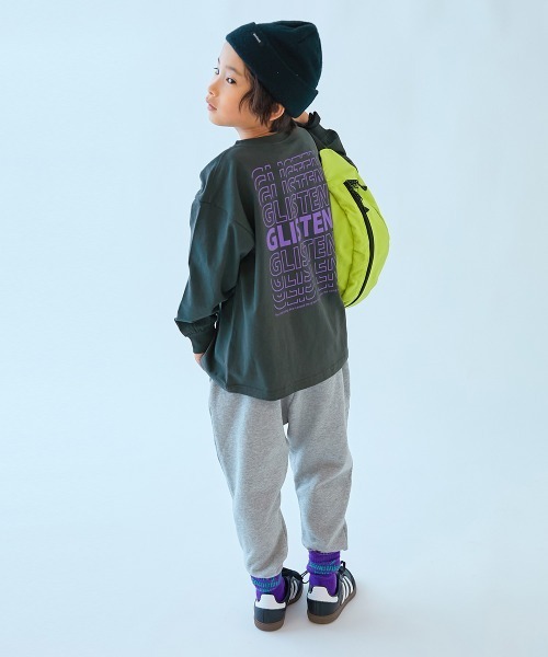 devirock(デビロック)の「綿100% デビラボ BIGシルエット プリント袖リブ 長袖Tシャツ ロンT(Tシャツ/カットソー・キッズ・グレー系1/ブラック系2/ブラック系3/ブラック系4/ベージュ系1/ホワイト系1/ブラック系1/ピンク系1/グリーン系1/ベージュ系2/グリーン系3/グリーン系4/グリーン系2/ブルー系1・90cm/110cm/100cm/120cm/130cm/140cm/150cm/160cm)」の16枚目の写真