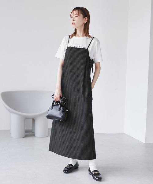 セール】ストライプアイラインキャミワンピース/セットアップ対応