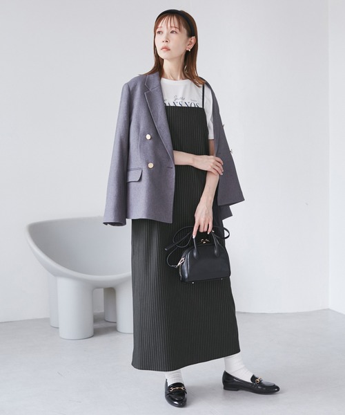 セール】ストライプアイラインキャミワンピース/セットアップ対応