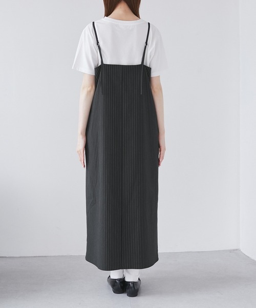 ROPE' PICNIC（ロペピクニック）の「ストライプアイラインキャミワンピース/セットアップ対応（ワンピース・レディース・ライトグレー/ネイビー・FREE）」の15枚目の写真