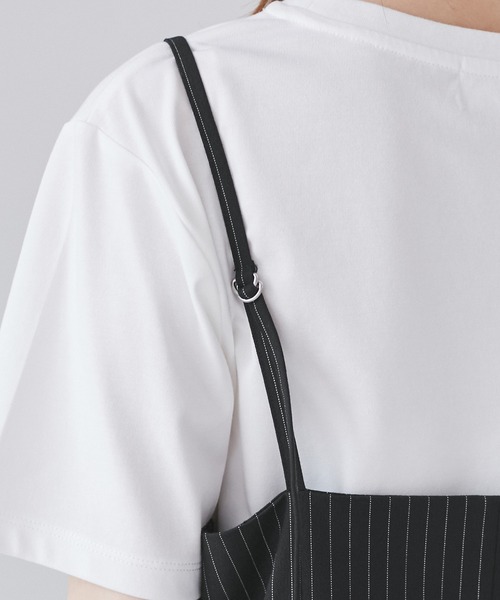 セール】ストライプアイラインキャミワンピース/セットアップ対応