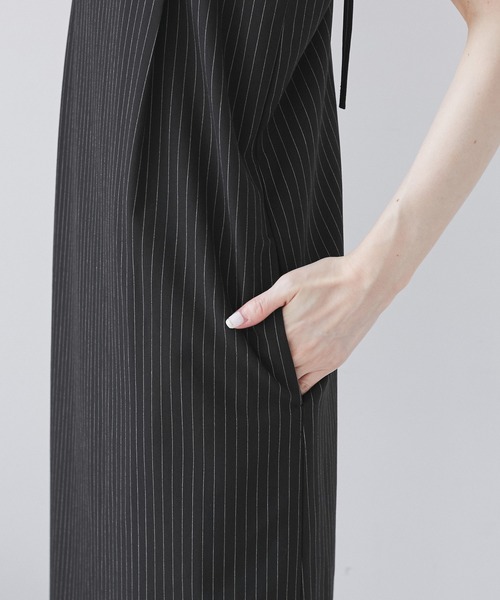 ROPE' PICNIC（ロペピクニック）の「ストライプアイラインキャミワンピース/セットアップ対応（ワンピース・レディース・ライトグレー/ネイビー・FREE）」の8枚目の写真