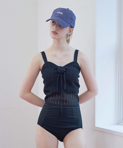 セール】バラコサージュ付ニットビキニ/水着（水着）｜SEA DRESS