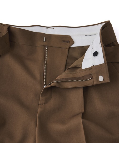 ADAM ET ROPE' アダムエロペ タックパンツ スラックス M セール】NIKKE GABARDINE SLACKS（スラックス）｜ADAM ET ROPE