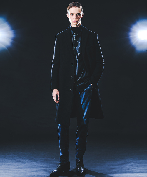 5351 POUR LES HOMMES（ゴーサンゴーイチプールオム）の「エンボスプリント レザータッチ アラベスク柄 長袖シャツ（シャツ/ブラウス・メンズ・ブラック・50/48/46/44）」の13枚目の写真