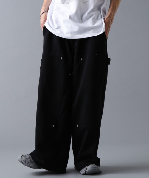 DANKE SCHON(ダンケシェーン)の「DankeSchon/ダンケシェーン/480HW SWEAT W-KNEE PAINTER PANTS(スウェットパンツ・メンズ・ブラウン/ブラック・S/M/L)」の3枚目の写真