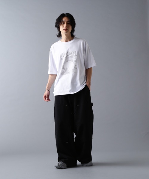 DANKE SCHON(ダンケシェーン)の「DankeSchon/ダンケシェーン/480HW SWEAT W-KNEE PAINTER PANTS(スウェットパンツ・メンズ・ブラウン/ブラック・S/M/L)」の6枚目の写真