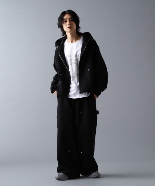 DANKE SCHON(ダンケシェーン)の「DankeSchon/ダンケシェーン/480HW SWEAT W-KNEE PAINTER PANTS(スウェットパンツ・メンズ・ブラウン/ブラック・S/M/L)」の22枚目の写真