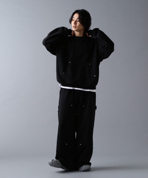 DANKE SCHON(ダンケシェーン)の「DankeSchon/ダンケシェーン/480HW SWEAT W-KNEE PAINTER PANTS(スウェットパンツ・メンズ・ブラウン/ブラック・S/M/L)」の17枚目の写真