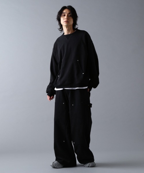 DANKE SCHON(ダンケシェーン)の「DankeSchon/ダンケシェーン/480HW SWEAT W-KNEE PAINTER PANTS(スウェットパンツ・メンズ・ブラウン/ブラック・S/M/L)」の18枚目の写真