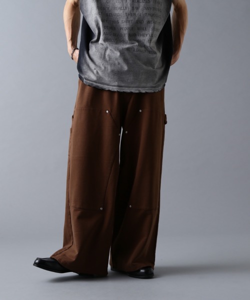 DankeSchon/ダンケシェーン/480HW SWEAT W-KNEE PAINTER PANTS
