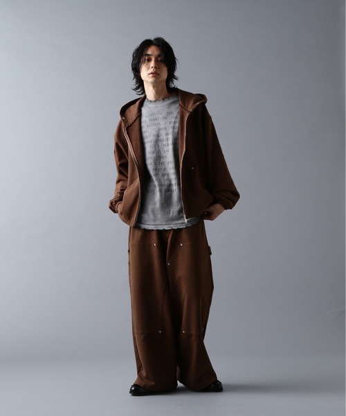 DankeSchon/ダンケシェーン/480HW SWEAT W-KNEE PAINTER PANTS