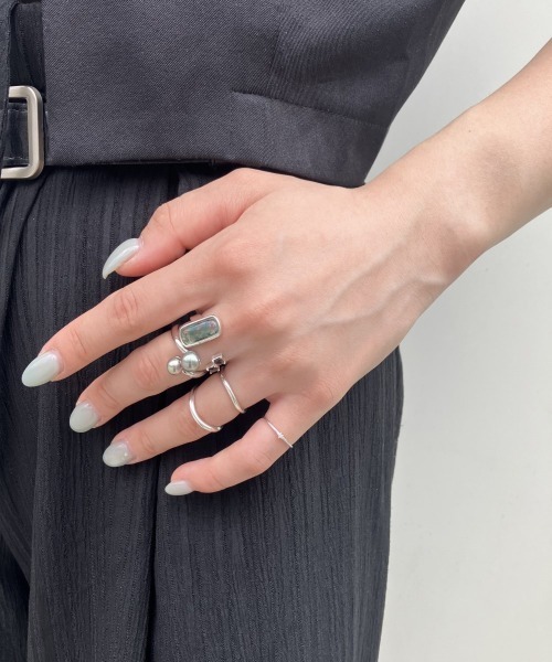 フォークリング] モスアゲート（リング）｜Jouete（ジュエッテ）の