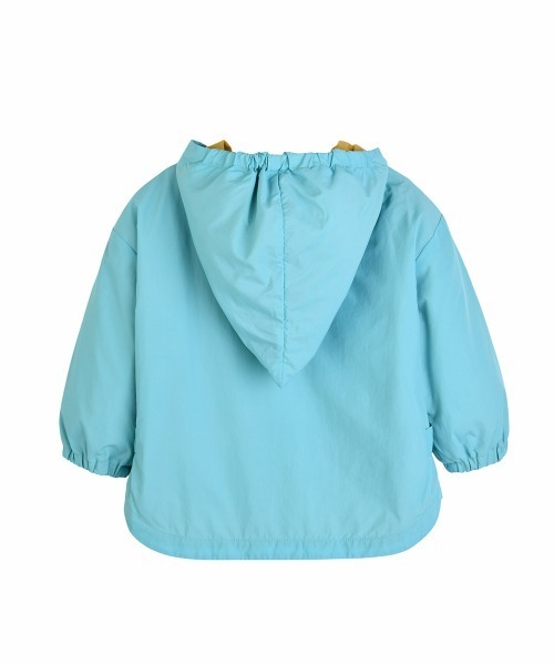 moimoln（モイモルン）の「【ReRe】フード付きウィンドブレーカー（ナイロンジャケット・キッズ・ミント/クリーム・90cm/100cm/110cm/120cm/130cm）」の4枚目の写真