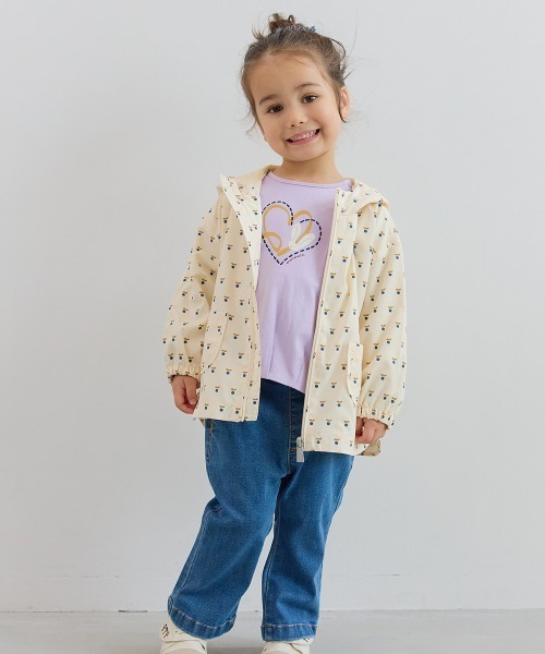 moimoln（モイモルン）の「【ReRe】フード付きウィンドブレーカー（ナイロンジャケット・キッズ・ミント/クリーム・90cm/100cm/110cm/120cm/130cm）」の22枚目の写真