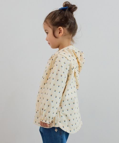 moimoln（モイモルン）の「【ReRe】フード付きウィンドブレーカー（ナイロンジャケット・キッズ・ミント/クリーム・90cm/100cm/110cm/120cm/130cm）」の20枚目の写真